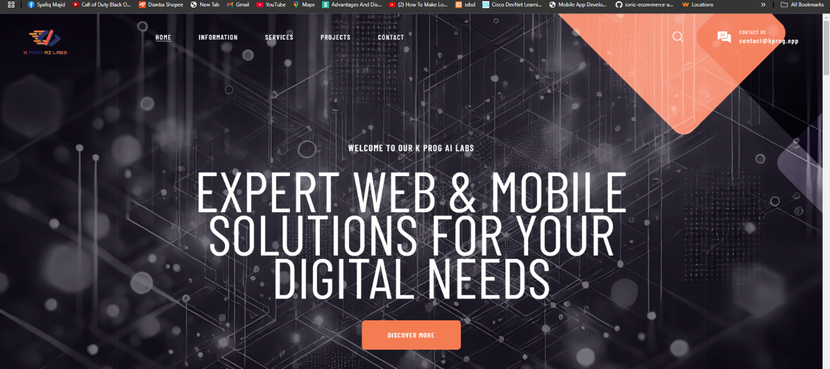 K PROG AI LABS Website